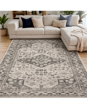 Muratap Vintage vloerkleed creme- 240x340 cm