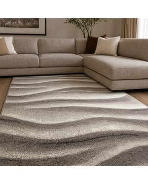 Muratap Waves modern vloerkleed beige- 240x340 cm