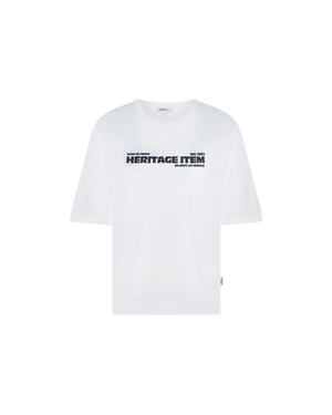 Penn & Ink W26f1936 1-655 penn en ink t-shirt print white tabac