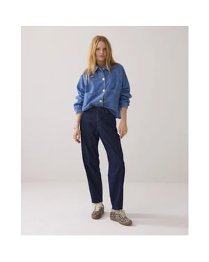 Summum 4s2740-5153 490 tapered jeans soft fine twill indigo