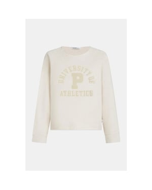 Penn & Ink W26f1926 036m-36 penn en ink sweater print beige mel. beige