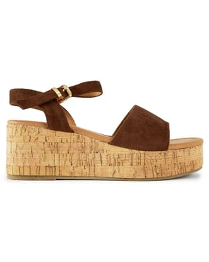 V.gan Vegan Gotu Cork Wedge Sandals