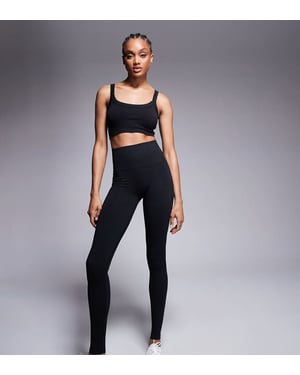 4505 Tall smooth seamless high waist gym legging in black