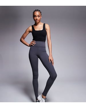 4505 Tall Icon soft touch high waist yoga legging in iron grey
