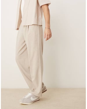 ASOS DESIGN smart vida byxor i mikrotextur i sten