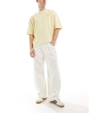 ASOS DESIGN oversized jeans i ecru