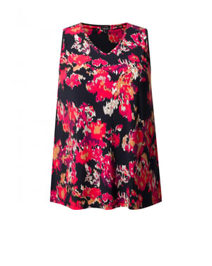 COLLETTA Nila Tops - Soft Red/Multi Colou