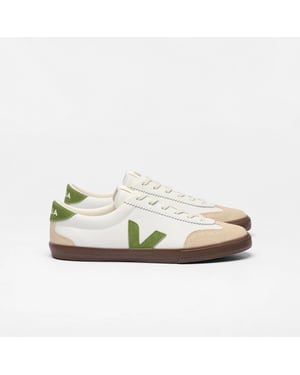 Veja volley o.t. leather vo2020875a white kiwi bark