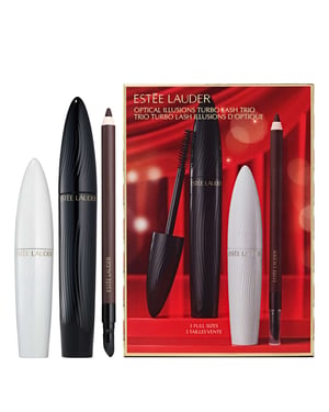 Estée Lauder Optical Illusions Turbo Lash Gift Set - Mascara, Serum, Waterproof Eye Pencil (Worth £97)