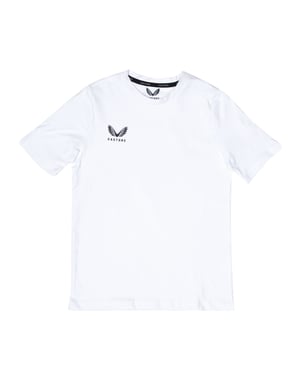 Boy's Castore Junior Cotton Leisure T-Shirt in White