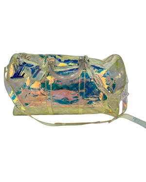 Louis Vuitton Monogram Prism Keepall Bandoulière Tas in Multicolor PVC