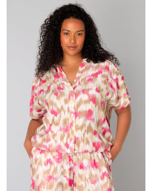 YEST CURVE Udele Tops - Fuchsia/Multi-Colour