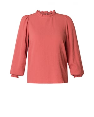 YEST CURVE Sabine Tops - Brick Red