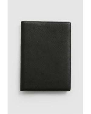 Leather Notebook Holder in Black