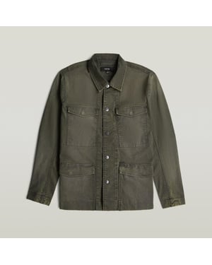 G-Star D29918 e172 h514 vinted dust asfalt heren overshirt/jasje