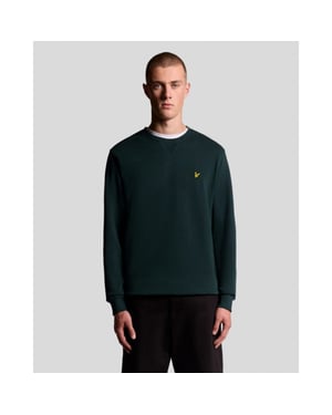 Lyle and Scott Ml424vog crew neck sweat dark green sweater