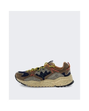 Flower Mountain Heren robuuste herensneaker met suède details