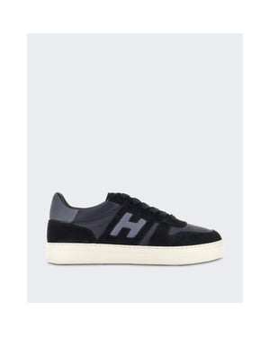 Hogan Heren sneaker met vetersluiting en h-band detail