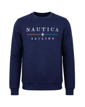 Nautica Rolf Mens Dark Navy Sweater