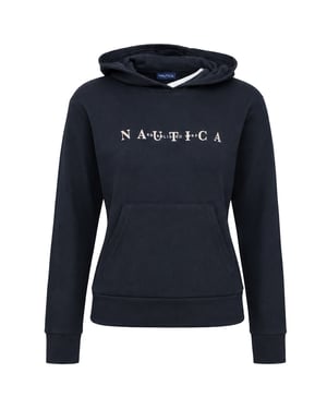 Nautica Luna Crop Womens Black Hoodie