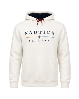 Nautica Malbo Oh Mens Ecru Hoodie