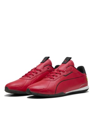 Men's Puma Ferrari Neo Cat 3.0 Low Top Trainers in Rosso Corsa-P
