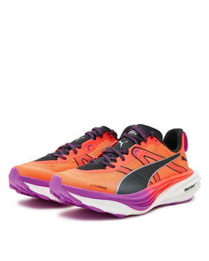 Women's Puma Deviate Nitro Elite Trail Wn Running Shoes in Glowingred