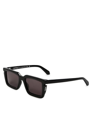 Accessories Off White Uv Protection Square Sunglasses in Black Dark Grey