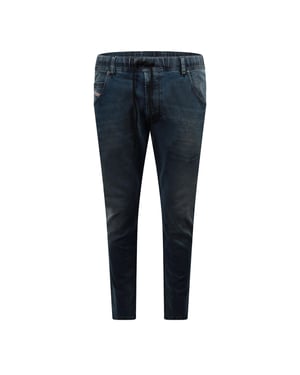 Men's Diesel Krooley Ne Sweat Tapered Jeans in Blue Denim