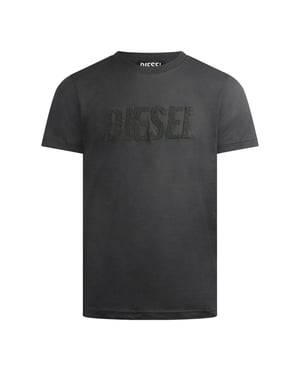 Men's Diesel T Diegor Big Crew Neck T-Shirt in Grey