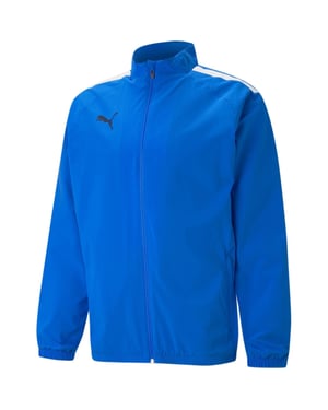 Men's Puma Teamliga Sideline Jacket Tracksuit Top in Elec Blue/White