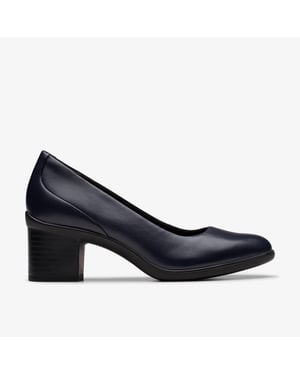 Shaya Poppy Navy Leather Schoenen