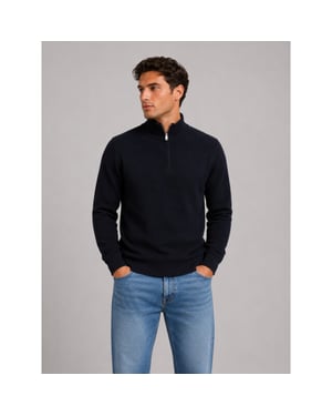 Matinique Lagoon half zip trui navy r