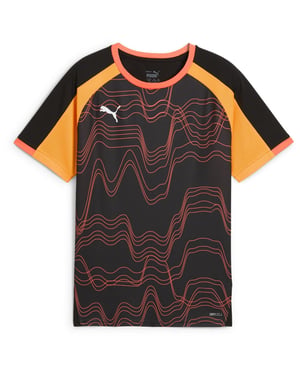 Boys Puma Individualliga Graphic Jersey Jr T-Shirt Unisex Kids in Black-Glowing