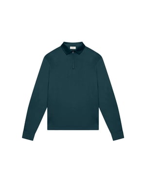 Valenza Supima polo zip collar l/s polos 1172