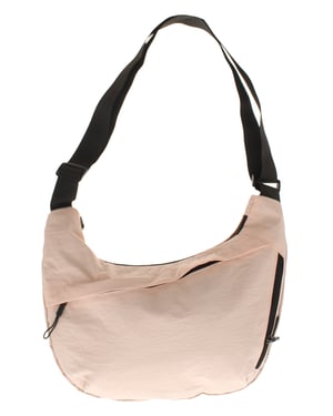 Womens Nylon Crossbody Bag Hallie Zip Fastening  pink