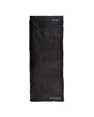Meteor Kinder/Kinder Snooze Logo Slaapzak (Zwart/Grijs)
