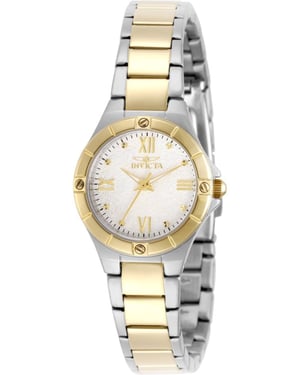 Invicta Wildflower 50390 Damklocka - Kvartsurverk - Rostfritt Stål med Silverkiva - 26 mm