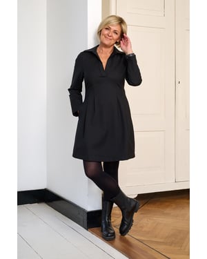 Caroline Tensen Fara Jurk Zwart