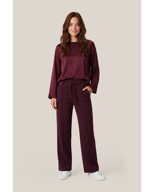 Caroline Tensen Rona Sweatbroek Aubergine