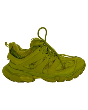 Balenciaga Track Sneakers in Neon Yellow Polyurethane