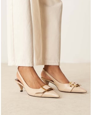 ASOS DESIGN Stjärnspänne Detalj Kattklackar i Beige