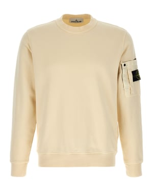 Stone Island Beige Katoenen Sweatshirt