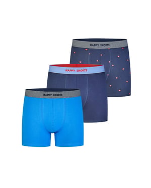 Happy Shorts Heren boxershort hartjes 3-pack