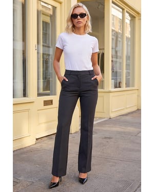 Bootcut Crepe Stretch Trousers