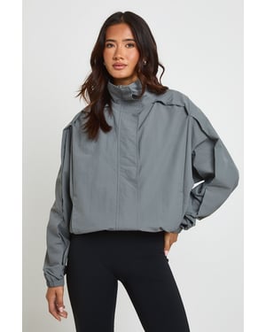Funnel Neck Track Jacket