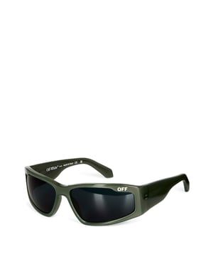 Accessories Off White Kimball Rectangle Full Rim Sunglasses in 5707 Olive