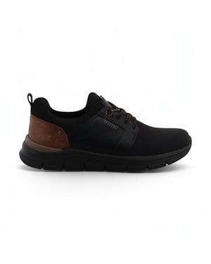 Mustang Zwarte Lichtgewicht Veterschoenen voor Heren - M0061005