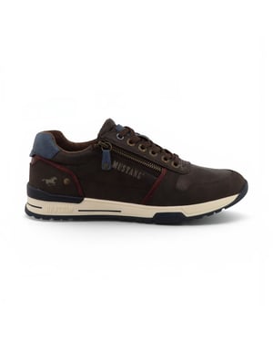 Mustang Bruine Nepleren Sneaker Schoenen voor Heren - M0281006