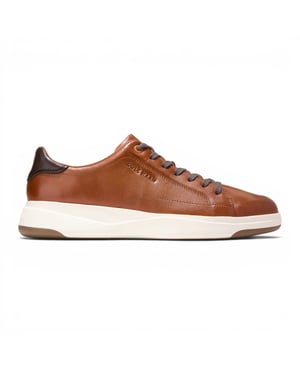 Cole Haan herr GrandPro Luxe Mile Trainer bruna lädersneakers - C42753